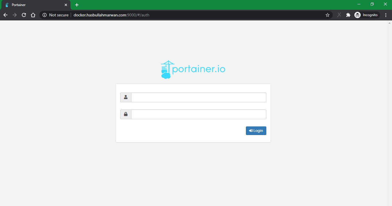 portainer login